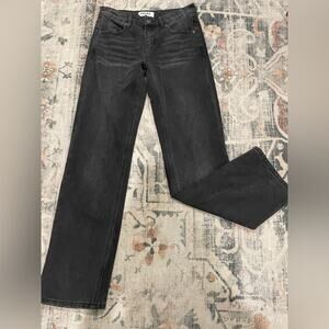 Preowned black baggy straight legged jeans from Tilly’s 23
